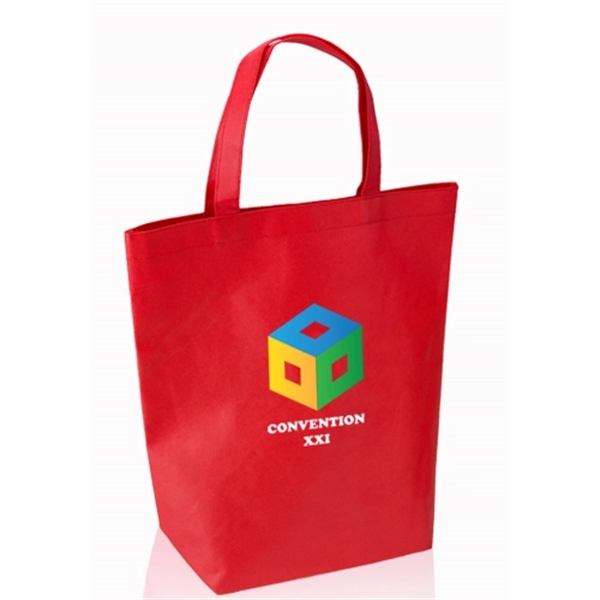 Red color option for Large Commerce Non Woven Tote Bags