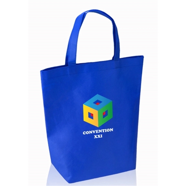 Reflex Blue color option for Large Commerce Non Woven Tote Bags