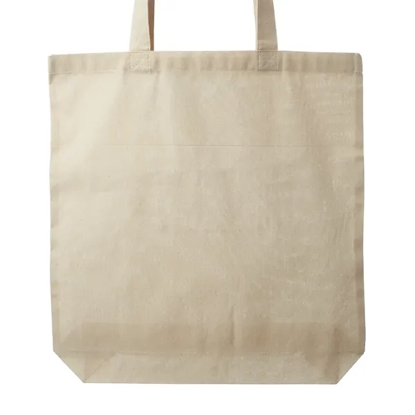 Natural color option for 14 W X 16 H Inch Gusseted Cotton Tote Bags