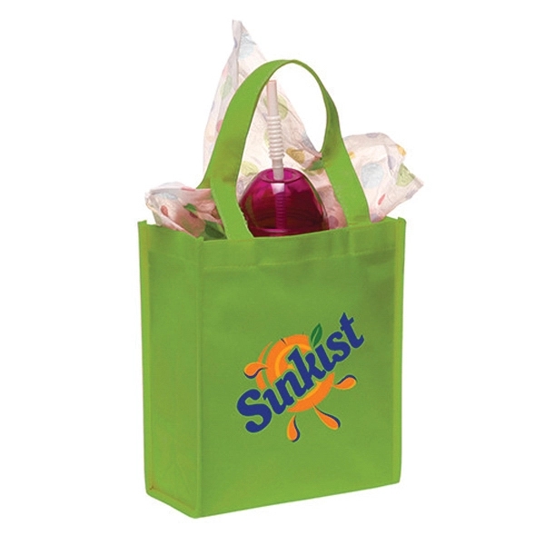 Green color option for Non Woven Small Gift Bags