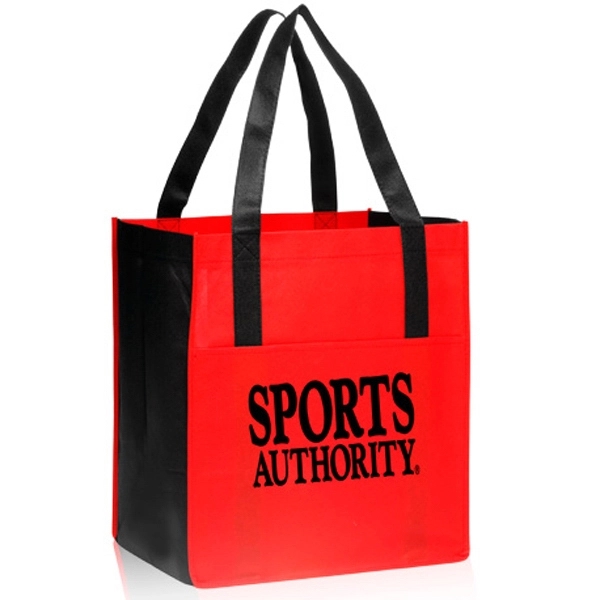 Red color option for Non Woven Shoppers Pocket Tote Bags