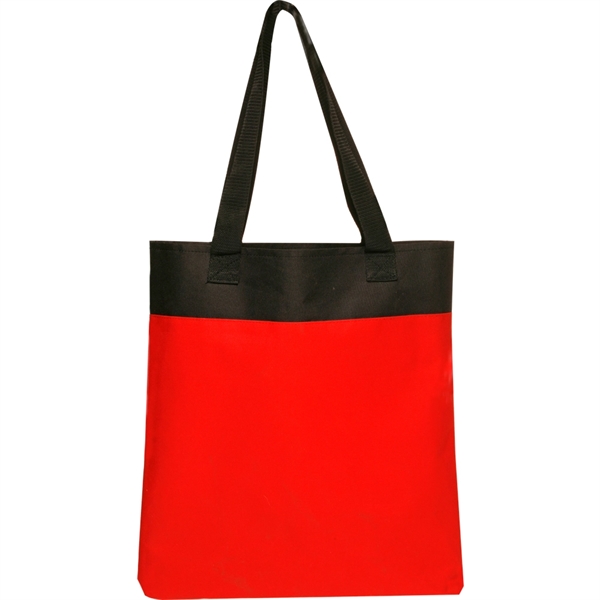 Red color option for Two Tone Deluxe Tote Bags