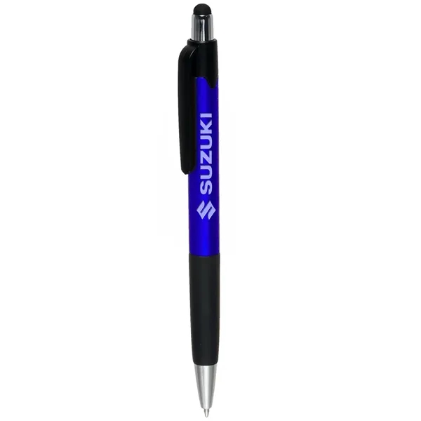 Metallic Blue color option for Plastic Pens With Touch Screen Stylus