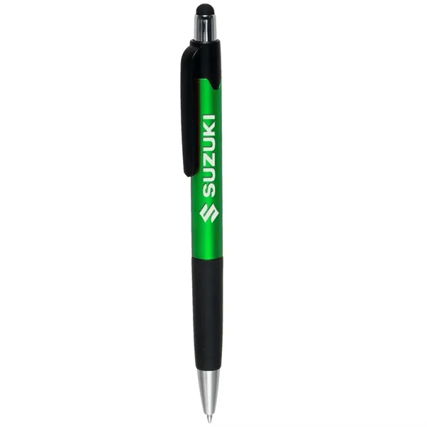 Metallic Green color option for Plastic Pens With Touch Screen Stylus