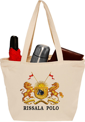 Main photo of Cotton Canvas Totes With Zipper Closure