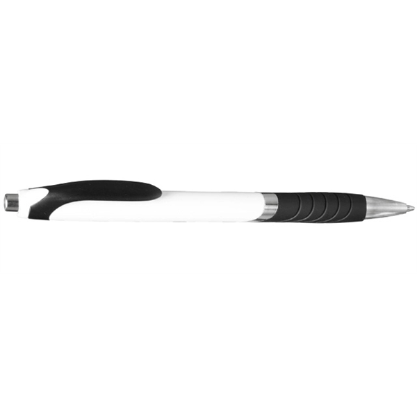 White color option for Bright Colors Rubber Grip Ballpoint Pens