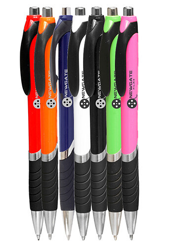 Photo of Bright Colors Rubber Grip Ballpoint Pens