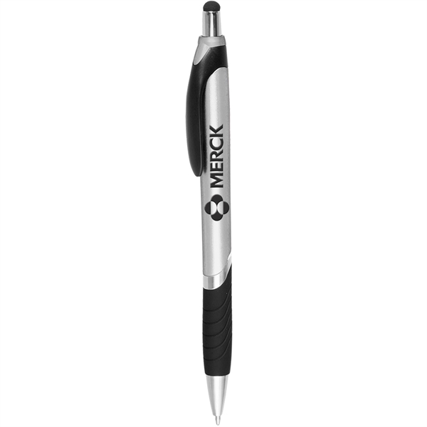 Metallic Silver color option for Plastic Pens With Screen Touch Stylus
