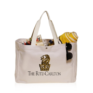 Photo of 18 W X 13 H Inch Snap Button Heavy Cotton Beach Bags