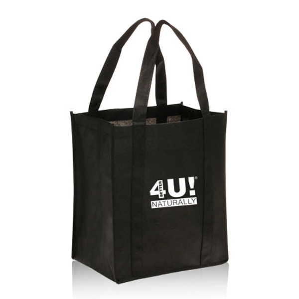 Black Black color option for Non Woven Grocery Tote Bags