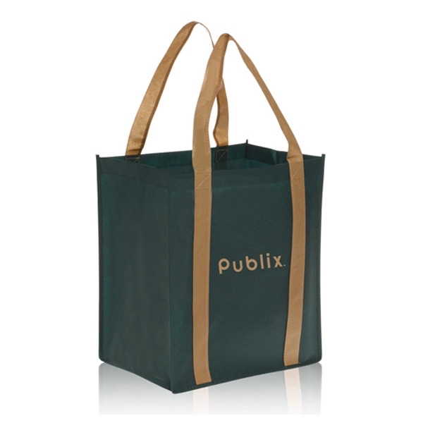 Forest Green Khaki color option for Non Woven Grocery Tote Bags