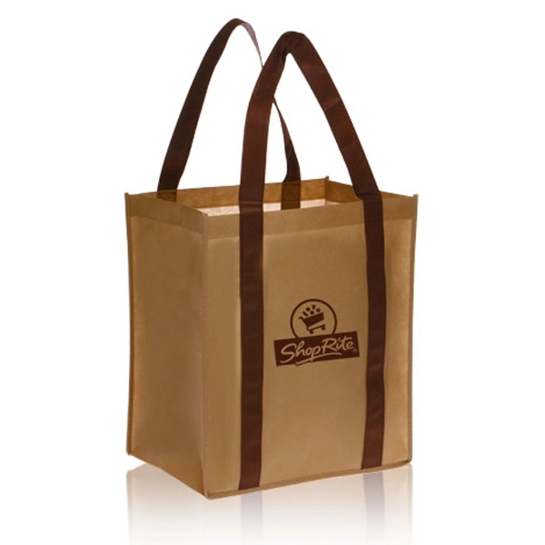 Khaki Brown color option for Non Woven Grocery Tote Bags