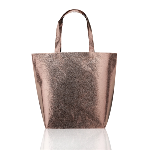 Copper color option for New Castle Non Woven Metallic Tote Bags