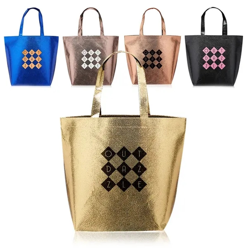 Main photo of New Castle Non Woven Metallic Tote Bags