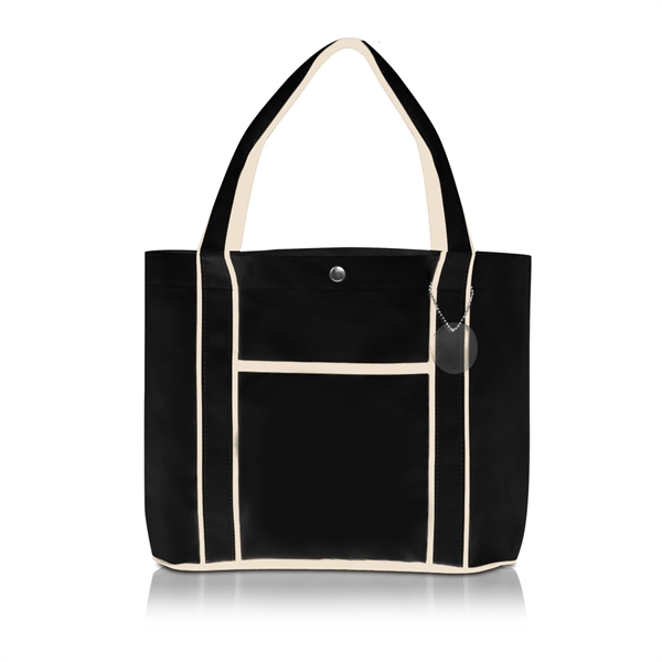 Black color option for Polyester Fashion Tote Bags