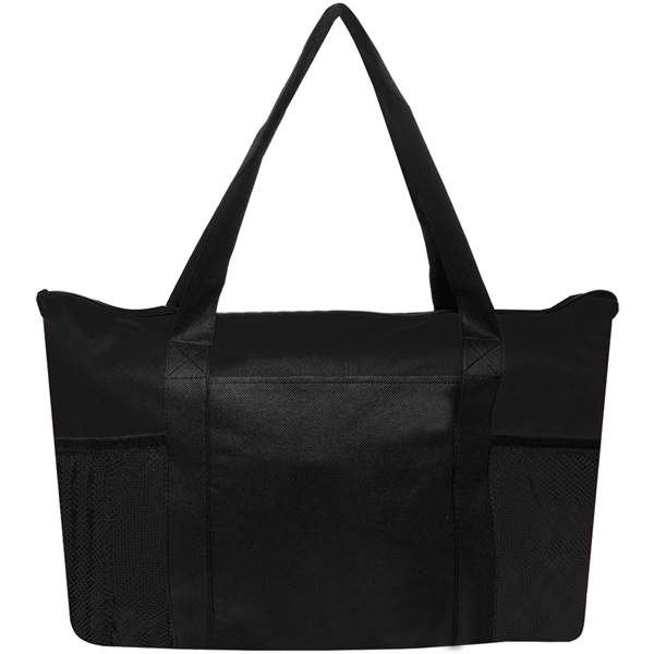 Black color option for Zippered Non Woven Tote Bags