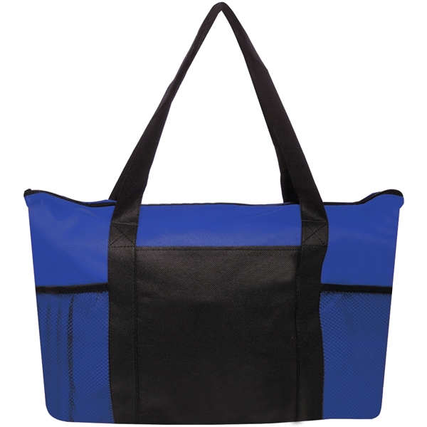 Blue color option for Zippered Non Woven Tote Bags