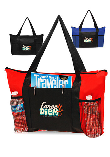 Main photo of Zippered Non Woven Tote Bags