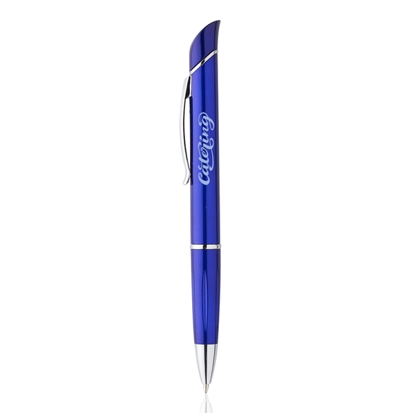 Blue color option for Allende Twist Plastic Pens With Highlighter