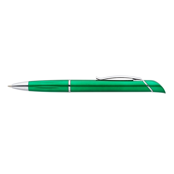 Green color option for Allende Twist Plastic Pens With Highlighter