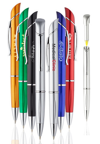 Photo of Allende Twist Plastic Pens With Highlighter