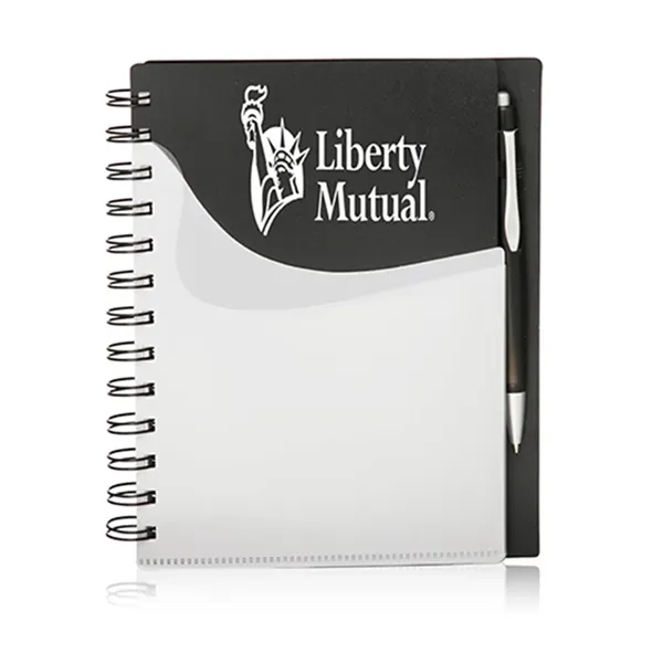 Black color option for Spiral Notebooks With Front Pocket