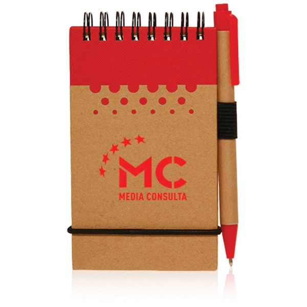Red color option for Recyclable Spiral Jotters