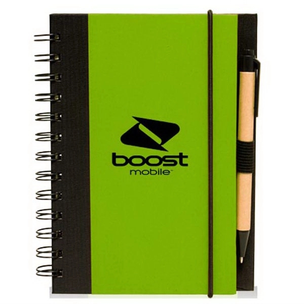 Lime Green color option for Eco Block Spiral Notebooks