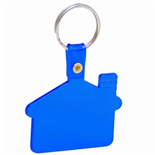 Transparent Blue color option for House Shaped  Soft Key Tags