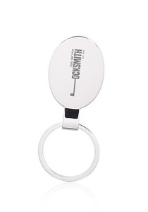 Photo of Reflection Oval Metal Keychains