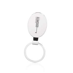 Photo of Reflection Oval Metal Keychains