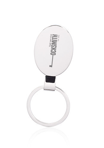 Photo of Reflection Oval Metal Keychains