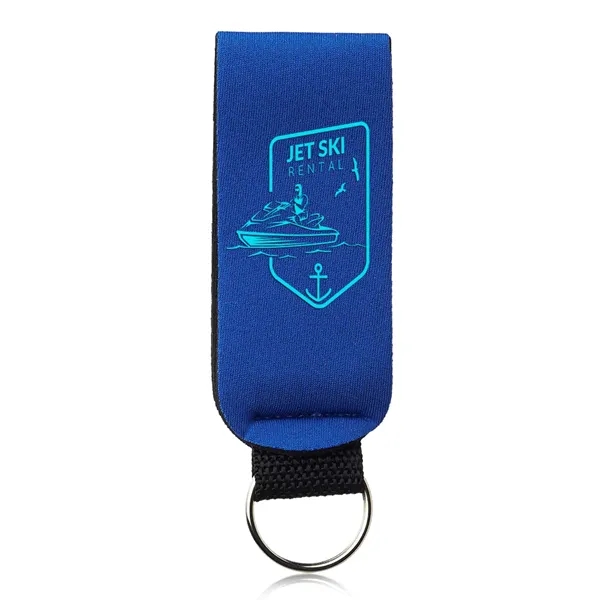 Blue color option for Neoprene Strap Keychains