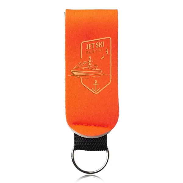 Orange color option for Neoprene Strap Keychains