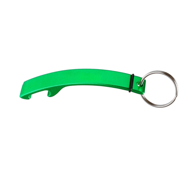Green color option for Portable Bottle Opener Keychains