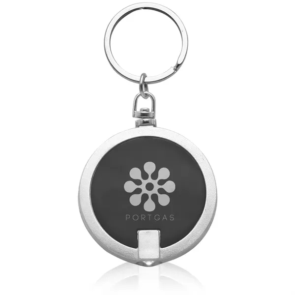 Black color option for Round Led Keychains