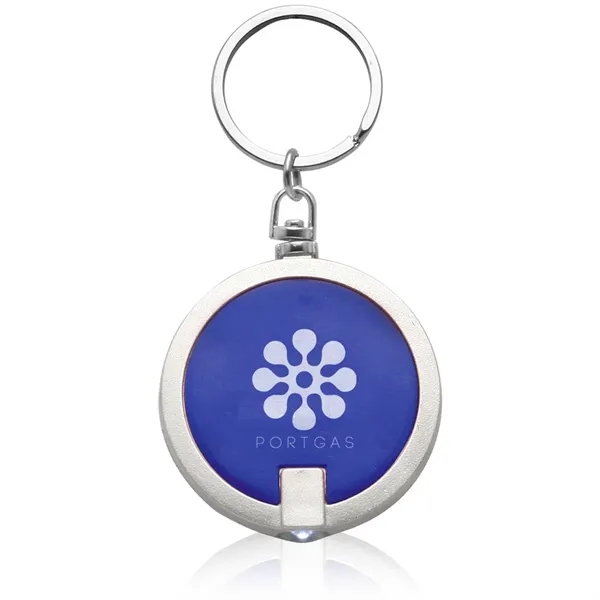 Blue color option for Round Led Keychains