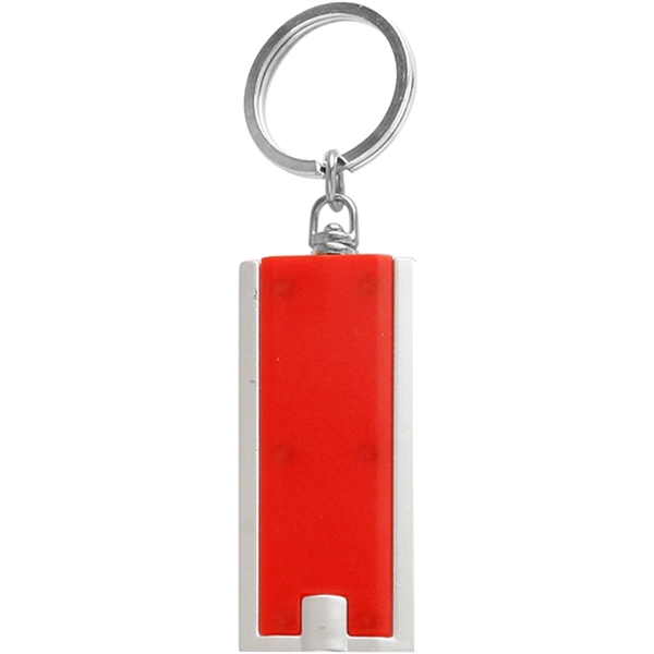 Red color option for Rectangle Light Keychains