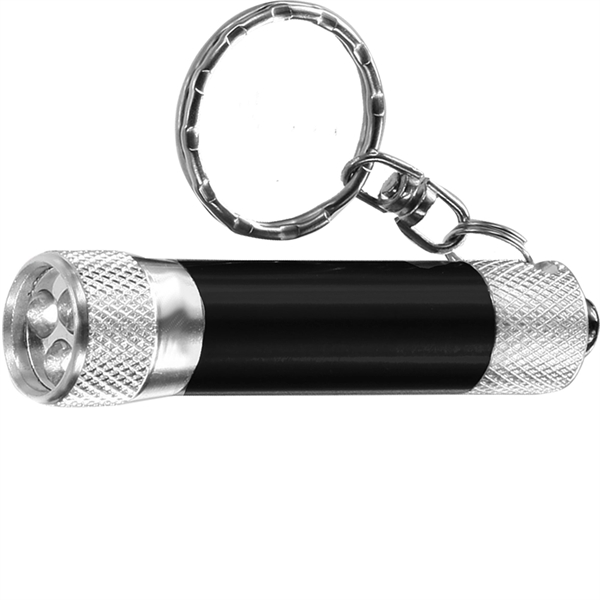 Black color option for Led Flashlight Keychains