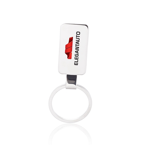 Main photo of Reflection Flat Metal Keychains