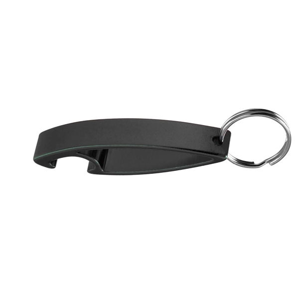 Black color option for Aluminum Bottle Opener Keychains