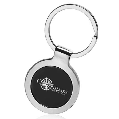 Main photo of Round Two Tone Keychains