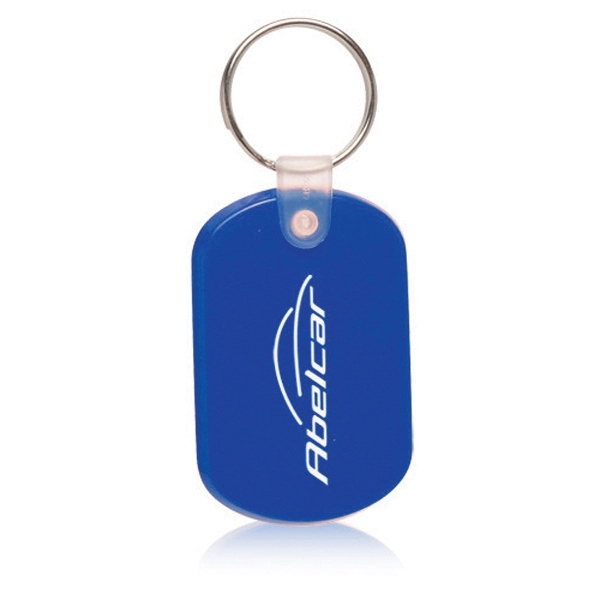 Blue color option for Tag Soft Plastic Keychains
