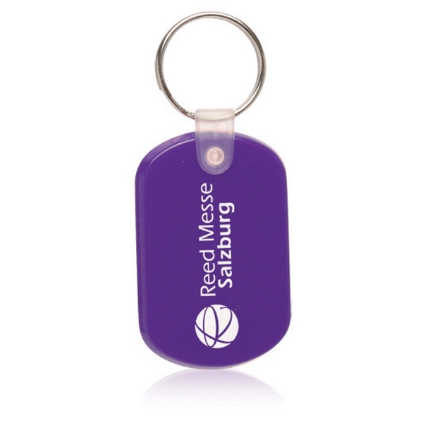 Purple color option for Tag Soft Plastic Keychains
