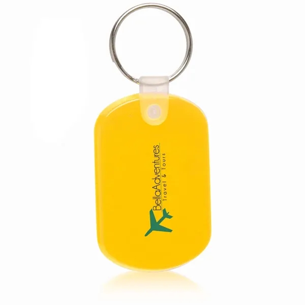 Yellow color option for Tag Soft Plastic Keychains