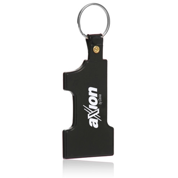 Black color option for Number 1 Soft Keychains