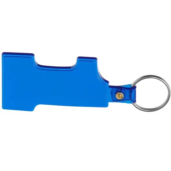 Transparent Blue color option for Number 1 Soft Keychains