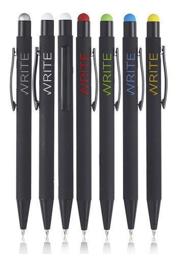 Photo of Rubberized Color Pop Pens With Stylus
