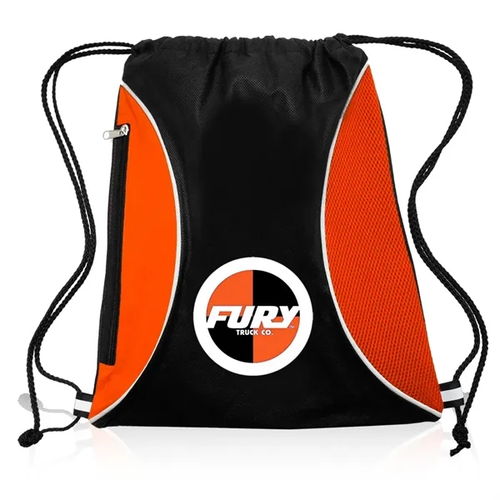 Main photo of Zipper Side Drawstring Backpacks