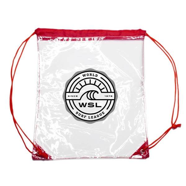 Red color option for Plastic Drawstring Bags